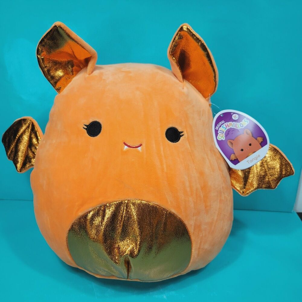 Tangie Halloween Orange Shiny Bat Squishmallow Plush Walgreens Exclusive 14" New